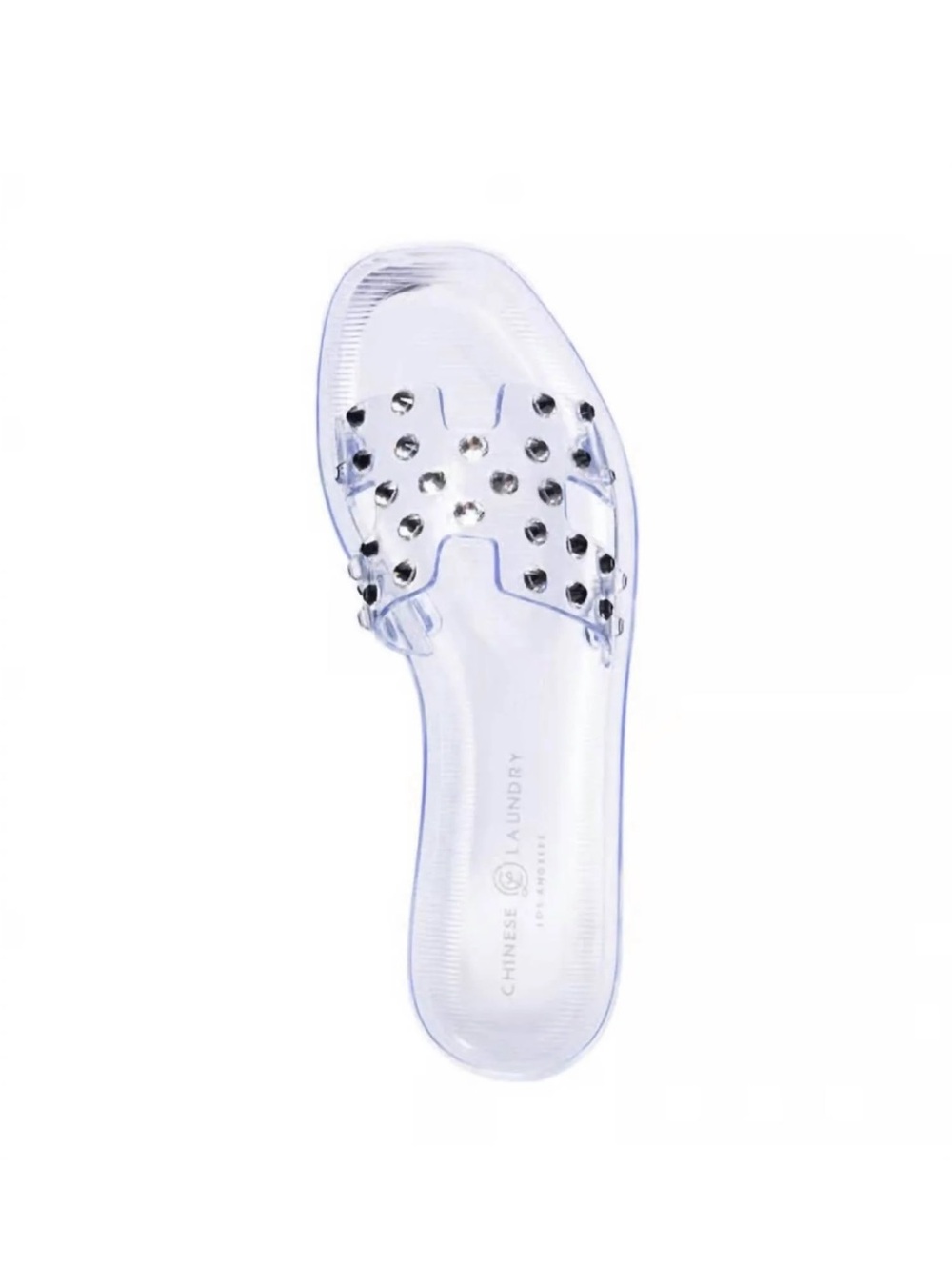 Chinese Laundry Clear Stud Slide Sandal - Clear